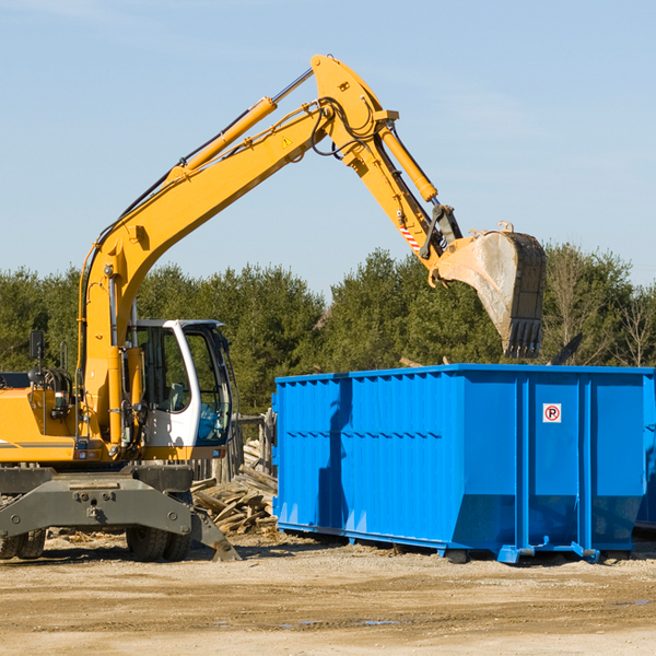 can i choose the location where the residential dumpster will be placed in Goose Lake Iowa